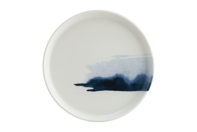 Blue Wave Porselen Hygge Düz Tabak 22 cm