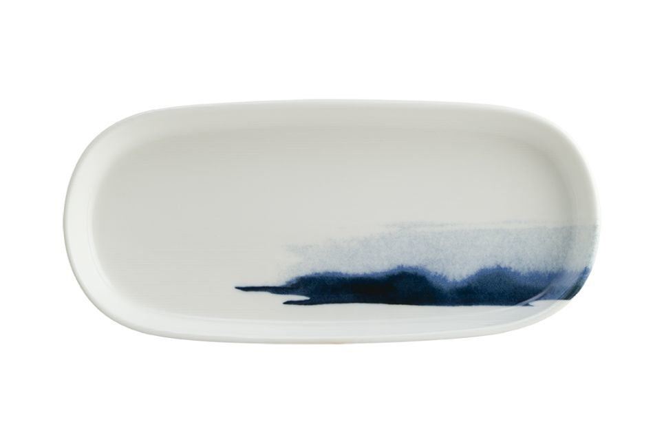 Blue Wave Porselen Hygge Oval Tabak 21 cm