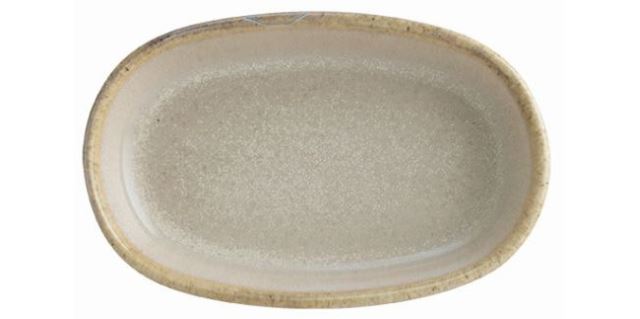 Sand Porselen Hygge Oval Tabak 10 cm